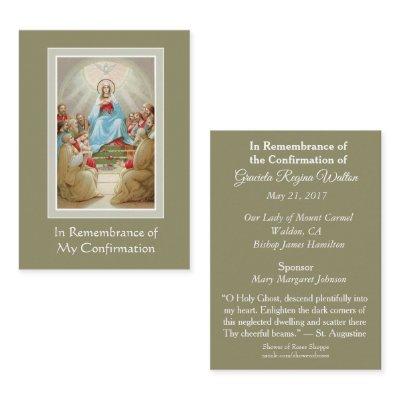 Confirmation Holy Ghost | Spirit Remembrance Cards