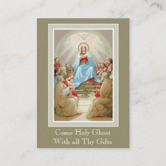 Confirmation Holy Spirit Virgin Mary Apostles Pray
