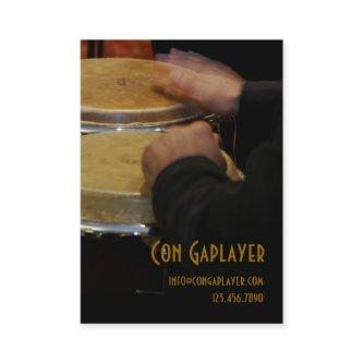 congaplayer's hands on conga drums
