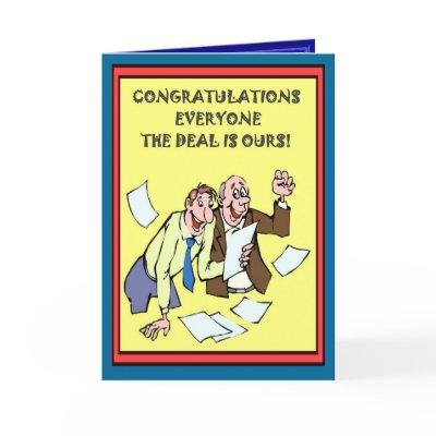 Congratulations! Good teamwork! Card