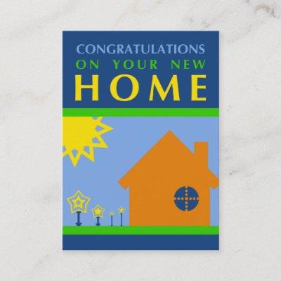 congratulations on your new home (crayola shapes) referral card