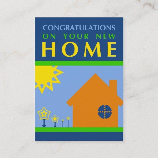 congratulations on your new home (crayola shapes) referral card