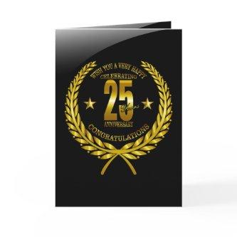 Congratulations to the 25th Anniversary Note Card
