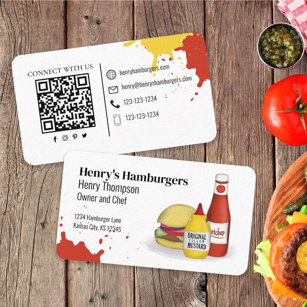 Connect With Me | QR Code Simple Hamburger Modern