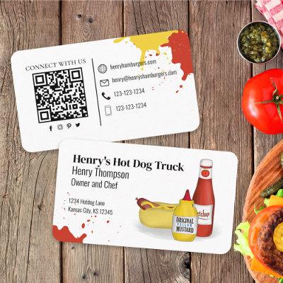 Connect With Me | QR Code Simple Hotdog Modern