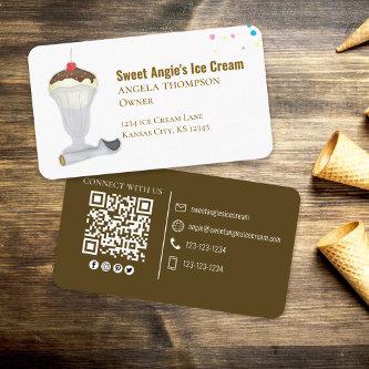 Connect With Me | QR Code Simple Ice Cream Shop