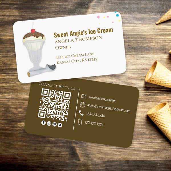 Connect With Me | QR Code Simple Ice Cream Shop