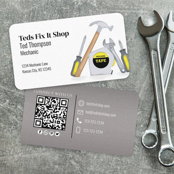 Connect With Me | QR Code Simple Mechanic Tools