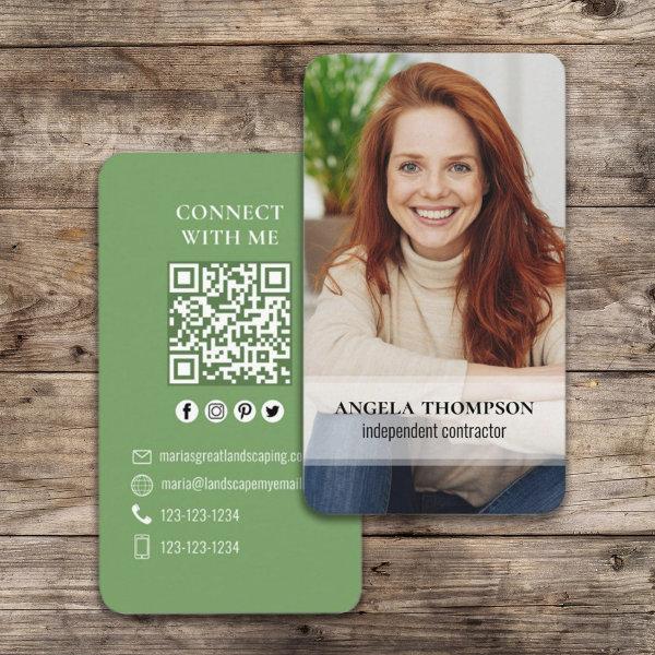 Connect With Me | QR Code Simple Modern Photo