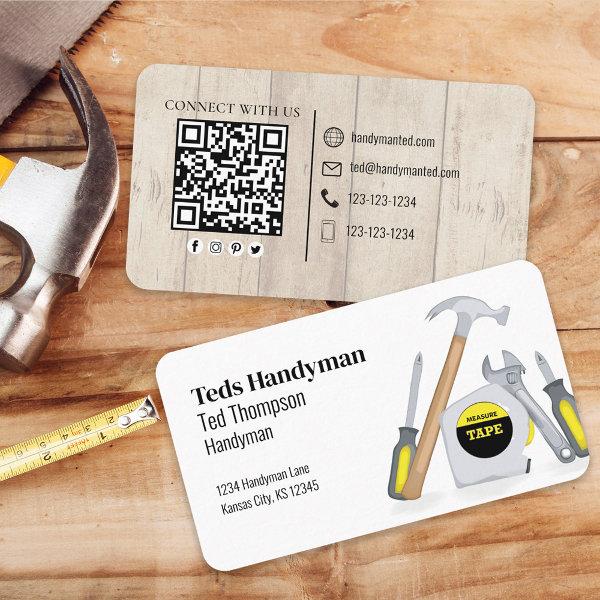 Connect With Me | QR Code Simple Wood Tools
