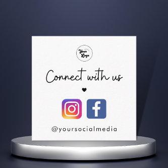Connect with Us Heart Instagram Facebook QR Code   Square