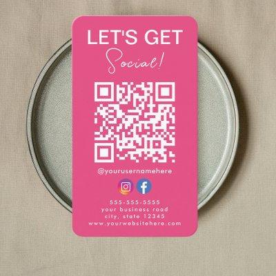 Connect with us Instagram Facebook Logo Qr Code