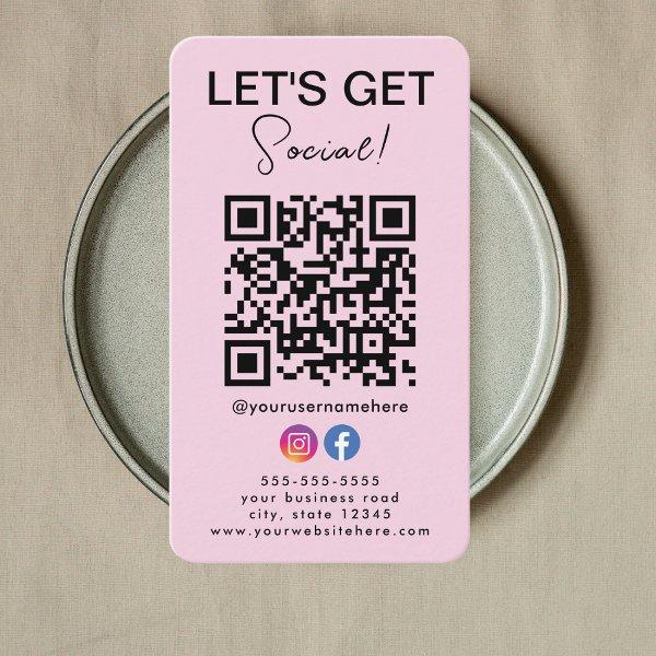 Connect with us Instagram Facebook Logo Qr Code