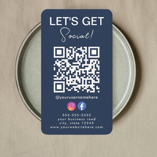 Connect with us Instagram Facebook Logo Qr Code