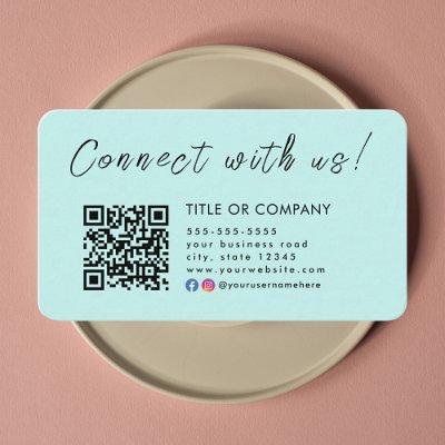 Connect with us Instagram Facebook Qr Code
