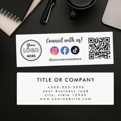 Connect With Us Instagram Facebook Tiktok Logo Mini