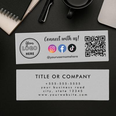 Connect With Us Instagram Facebook Tiktok Logo Mini