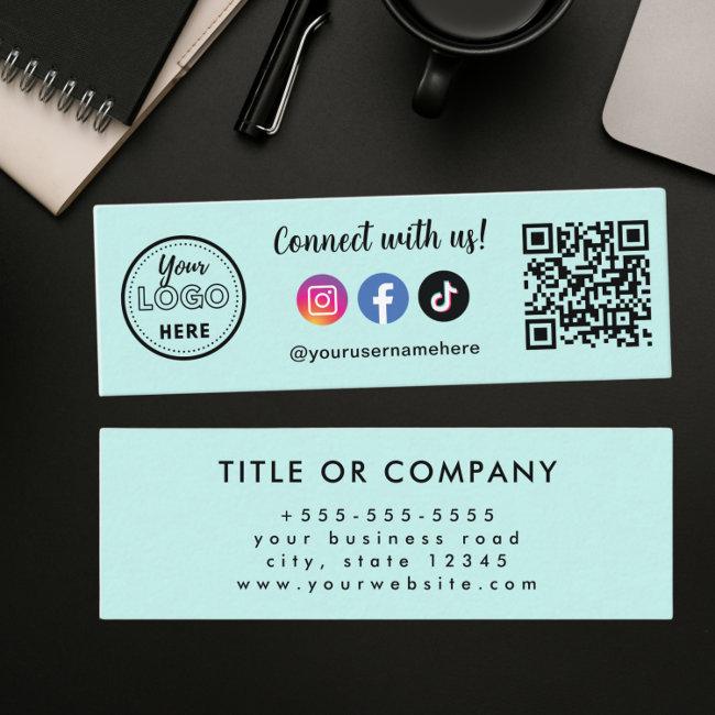 Connect With Us Instagram Facebook Tiktok Logo Mini