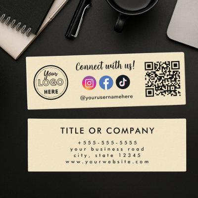 Connect With Us Instagram Facebook Tiktok Logo Mini