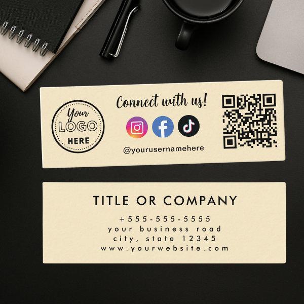 Connect With Us Instagram Facebook Tiktok Logo Mini