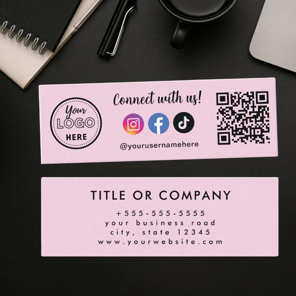 Connect With Us Instagram Facebook Tiktok Logo Mini