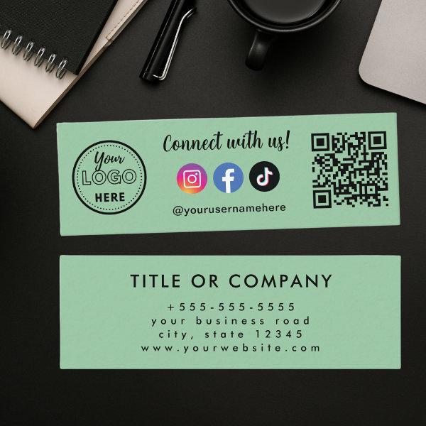 Connect With Us Instagram Facebook Tiktok Logo Mini