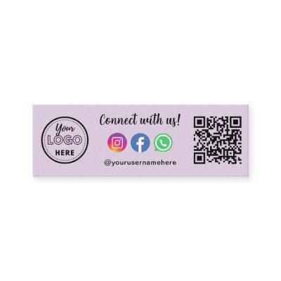 Connect With Us Instagram Facebook Whatsapp Logo Mini