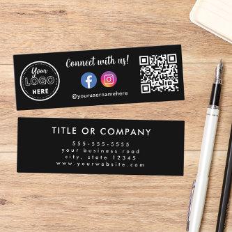 Connect With Us Qr Code Instagram Facebook Logo Mini