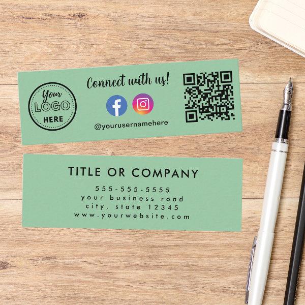 Connect With Us Qr Code Instagram Facebook Logo Mini