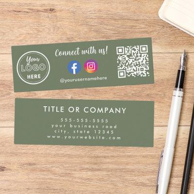 Connect With Us Qr Code Instagram Facebook Logo Mini