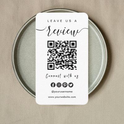 Connect With Us QR Code | Leave Us A Review Script
