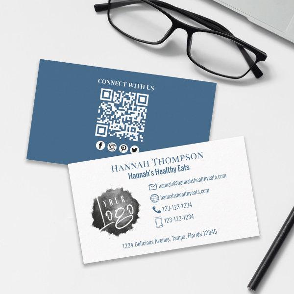 Connect With Us | QR Code Simple Logo Modern Logo