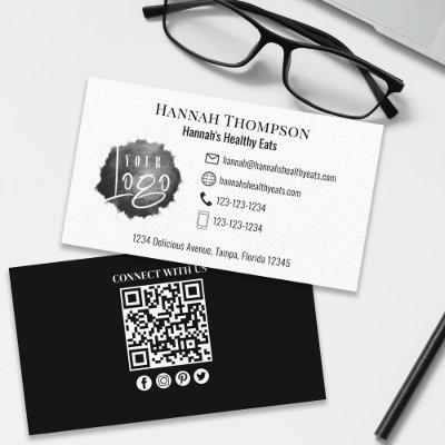 Connect With Us | QR Code Simple Logo Modern Logo