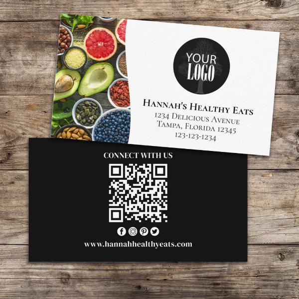 Connect With Us | QR Code Simple Logo Modern Photo