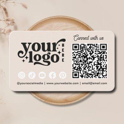 Connect With Us Social Media QR Code Business