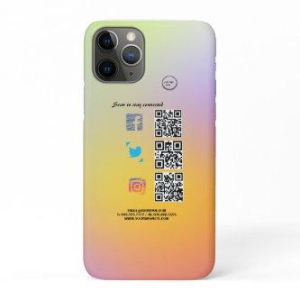 Connect with us through our Social Media QR Code iPhone 11 Pro Case
