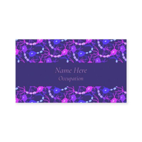 Connected Neurons Neon Purple