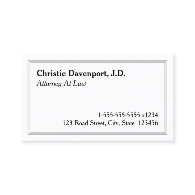 Conservative, Dapper Attorney