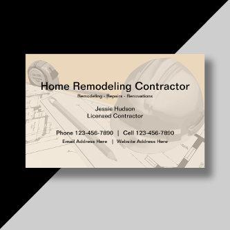 Construction And Remodeling Contractor