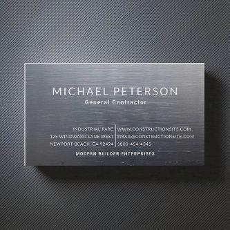 Construction Builder Developer Brushed Steel Dark