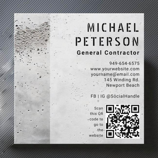 Construction Builder Developer Concrete Mix Modern Square