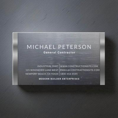 Construction Builder Developer Modern Dark Steel