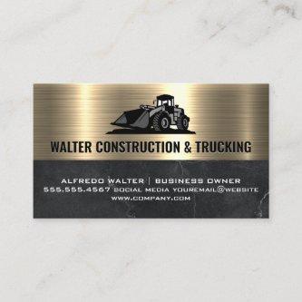 Construction Bull Dozer | Metallic Gold