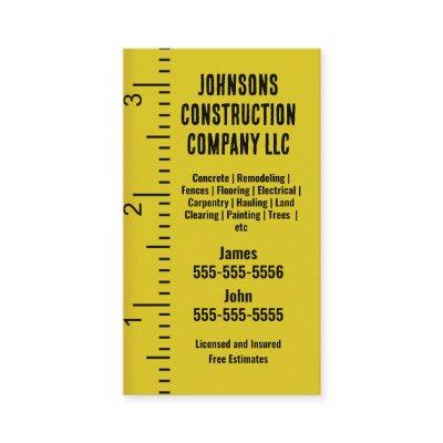 Construction Company Measuring tape