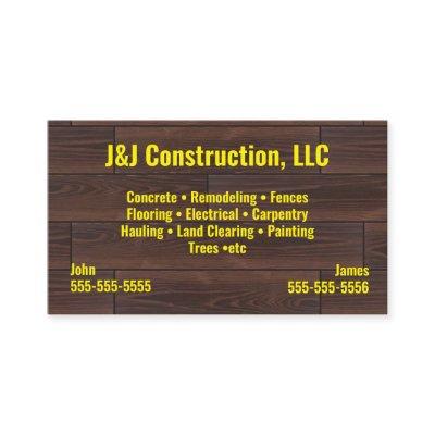 Construction Company Wood