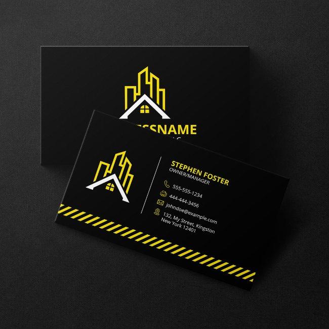 Construction Contractor Builder Remodeling Black