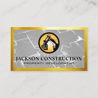 Construction Earth Mover Logo | Blueprint