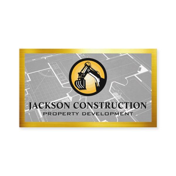 Construction Earth Mover Logo | Blueprint