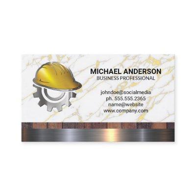 Construction Hard Hat Logo | Builder Carpentry