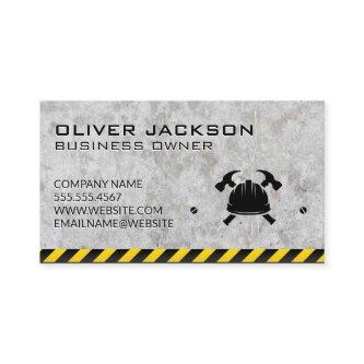 Construction Hard Hat Logo | Concrete Caution